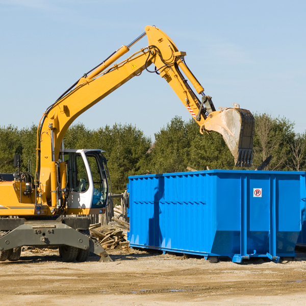 are there any restrictions on where a residential dumpster can be placed in Sprague Nebraska